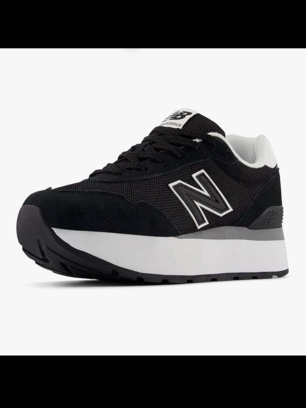 New Balance Women's 515H Platform Black/White Sneakers Women’s 9 B walking shoes